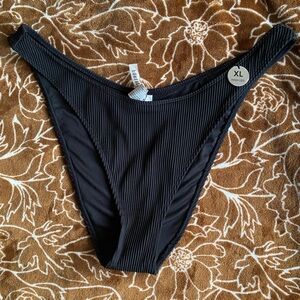 *NEW* Forever 21 High Rise Black Swim Bottoms Size XL